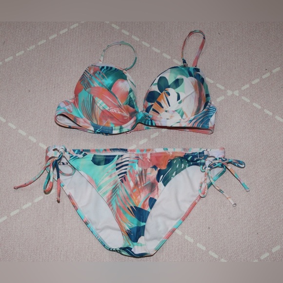 Raisins Juniors Vieques Moonshadow Bikini Set Large Women Summer Bathing Suit - Picture 1 of 10